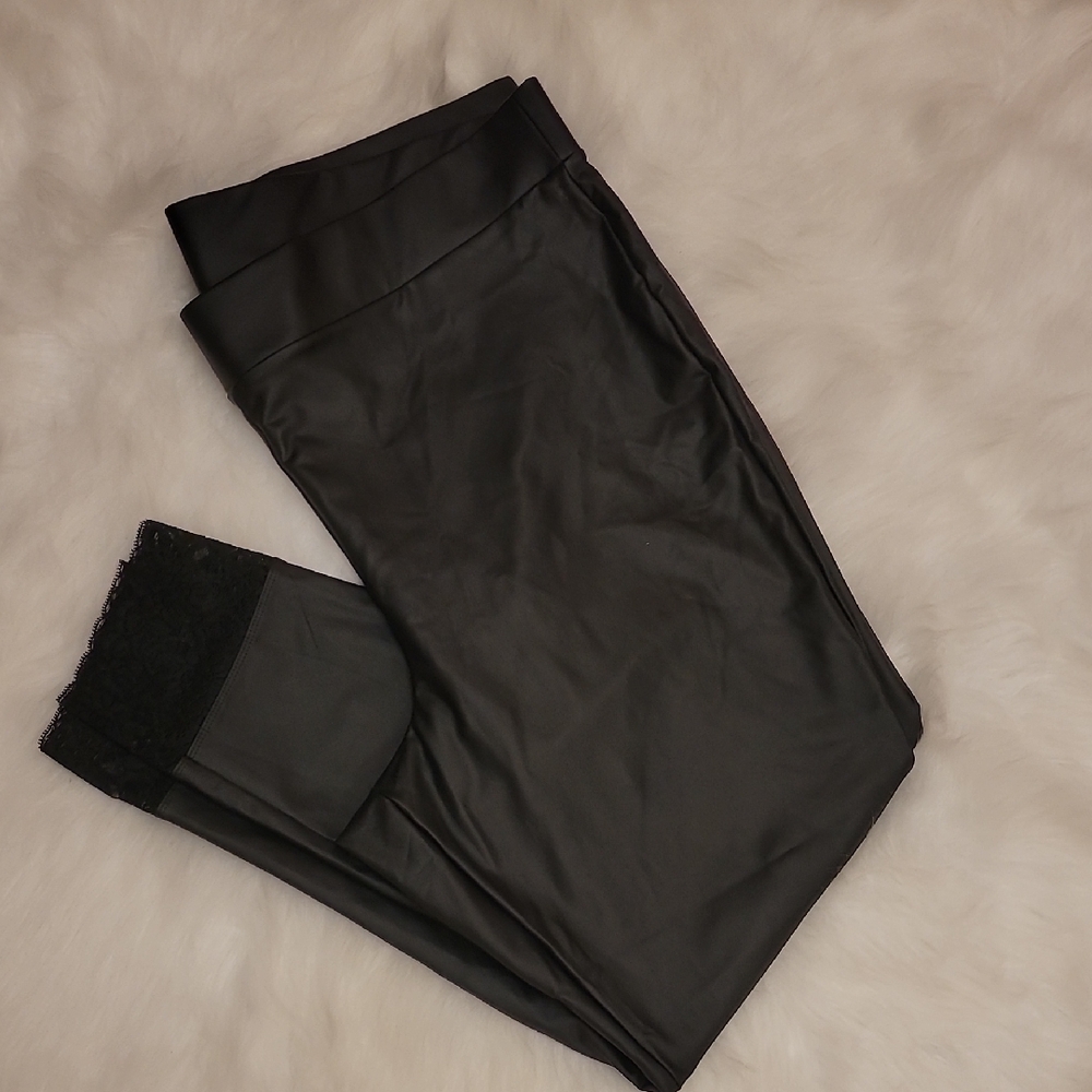 Torrid Black Faux Leather Leggings